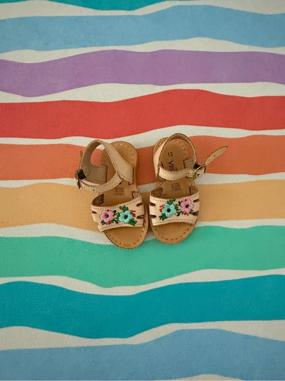Light tan sandals from Mexico- Size 13